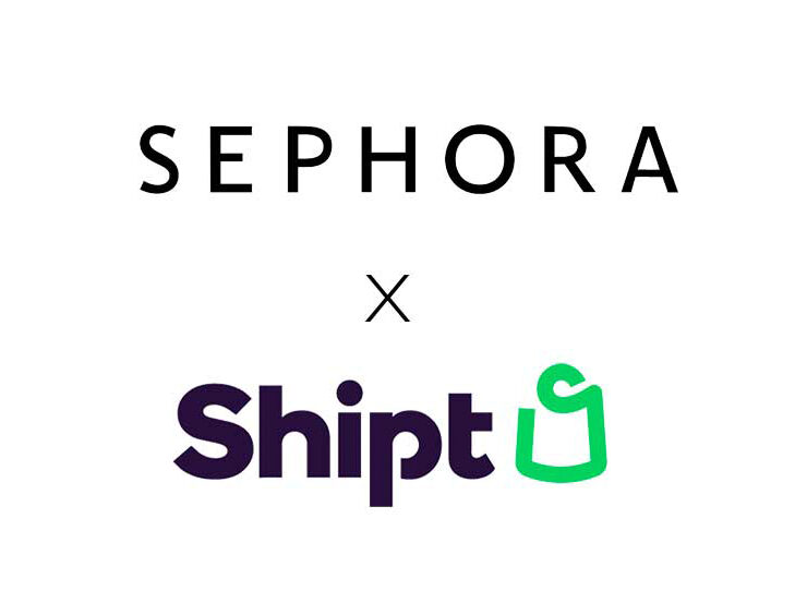 Sephora x Shipt logos