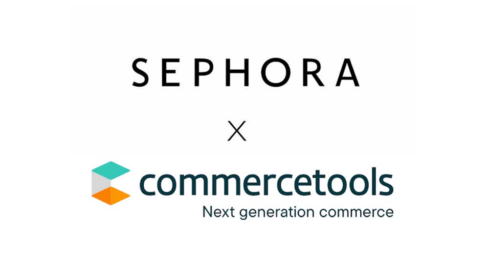 Sephora logo X commerceTools logo